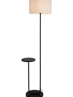 näve Stehleuchten<Standleuchte "Tordis" in Creme/ Schwarz - (B)50 x (H)157 cm