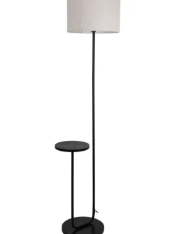 näve Stehleuchten<Standleuchte "Tordis" in Creme/ Schwarz - (B)50 x (H)157 cm