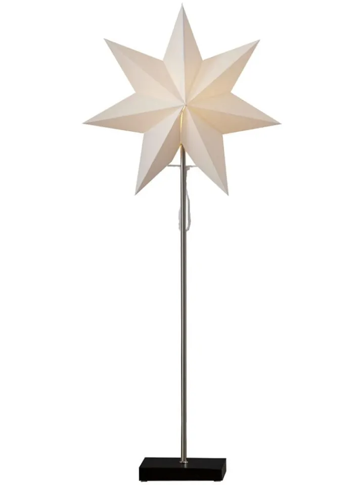 STAR Trading Stehleuchten<Standleuchte "Totto" in Schwarz/ Weiß - (B)34 x (H)80 cm