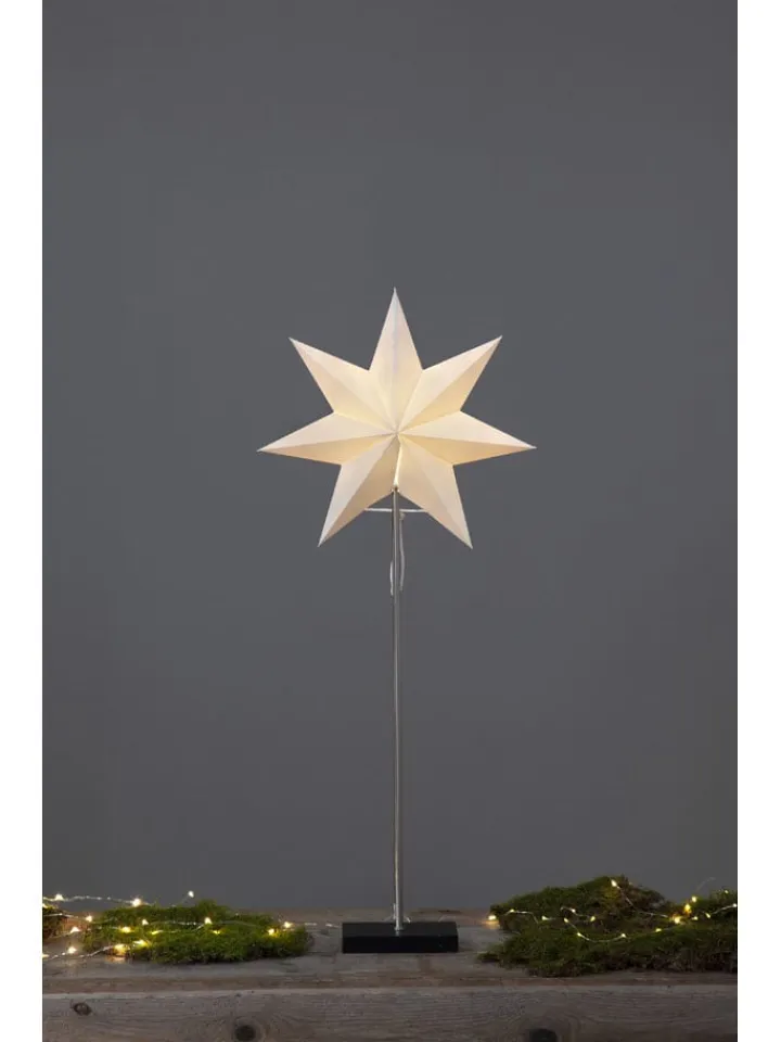 STAR Trading Stehleuchten<Standleuchte "Totto" in Schwarz/ Weiß - (B)34 x (H)80 cm