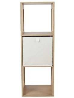 Ethnical Life Regale & Schränke<Standregal in Hellbraun - (B)34 x (H)99 x (T)32 cm