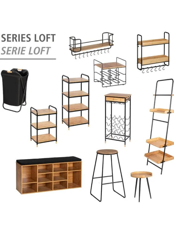 Wenko Badmöbel<Standregal Loft, Standregal Mod. Loft in Schwarz