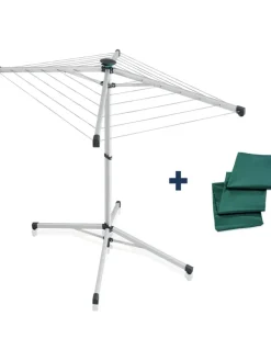 Leifheit Wäschekörbe & -Ständer<Standwäscheschirm "LinoPop Up 140" in Silber