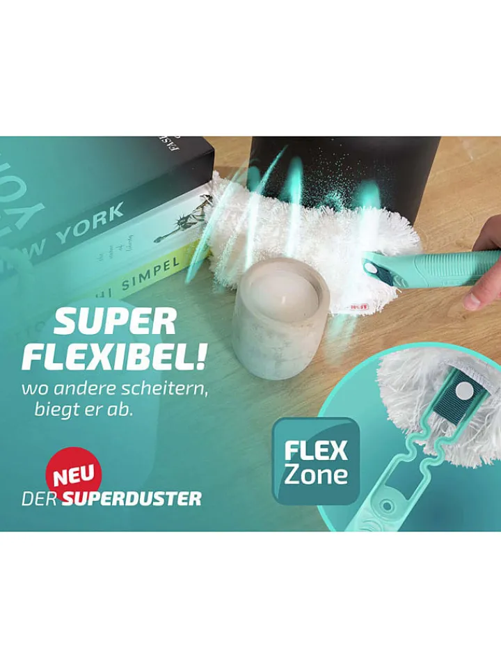 Leifheit Weitere Haushaltshelfer<Staubwedel "Superduster" in Türkis/ Weiß