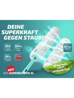 Leifheit Weitere Haushaltshelfer<Staubwedel "Superduster XL" in Türkis/ Weiß