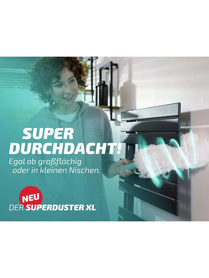 Leifheit Weitere Haushaltshelfer<Staubwedel "Superduster XL" in Türkis/ Weiß