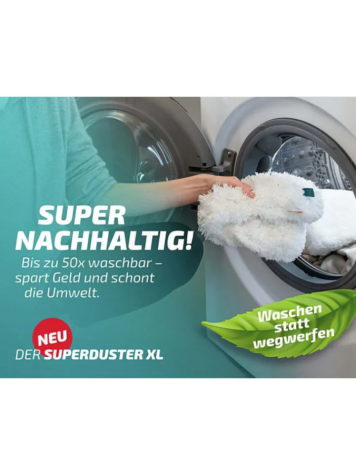 Leifheit Weitere Haushaltshelfer<Staubwedel "Superduster XL" in Türkis/ Weiß