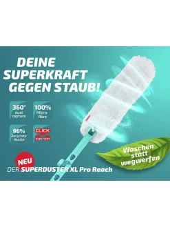 Leifheit Weitere Haushaltshelfer<Staubwedel "Superduster XL Pro" in Türkis/ Weiß