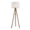 Licht-Erlebnisse Stehleuchten<Stehlampe (B)50 x (L)50 x (H)145 cm in Nussbraun Beige