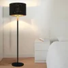 ZMH Stehleuchten<Stehlampe in schwarz E27 H 144cm Sternenhimmel Design