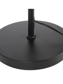 ZMH Stehleuchten<Stehlampe in schwarz H 162cm 1-flammige E27 schwenkbar 180°
