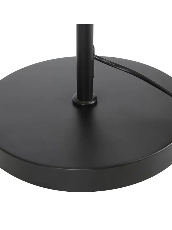 ZMH Stehleuchten<Stehlampe in schwarz H 162cm 1-flammige E27 schwenkbar 180°