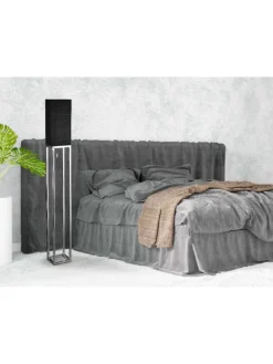 näve Stehleuchten<Stehleuchte "ALFA" in schwarz - (L)19 cm x (B)19 cm x (H)150.5 cm