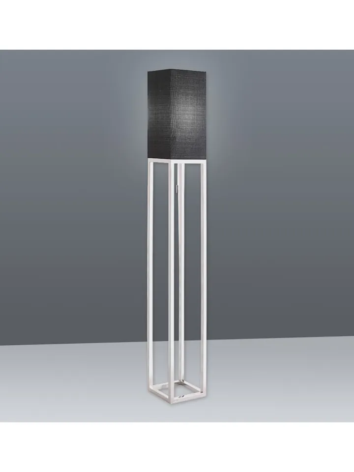 näve Stehleuchten<Stehleuchte "ALFA" in schwarz - (L)19 cm x (B)19 cm x (H)150.5 cm