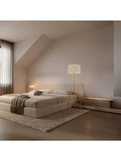 näve Stehleuchten<Stehleuchte "ARDITA" in beige - (L)61.6 cm x (B)61.6 cm x (H)152 cm