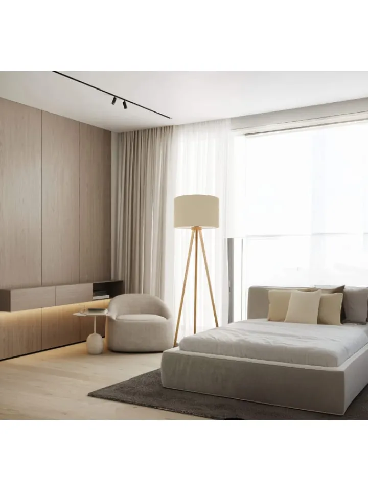 näve Stehleuchten<Stehleuchte "ARDITA" in beige - (L)61.6 cm x (B)61.6 cm x (H)152 cm