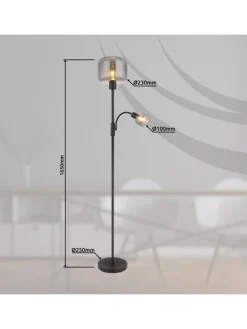 Globo lighting Stehleuchten<Stehleuchte "GIUSEPPE" in black