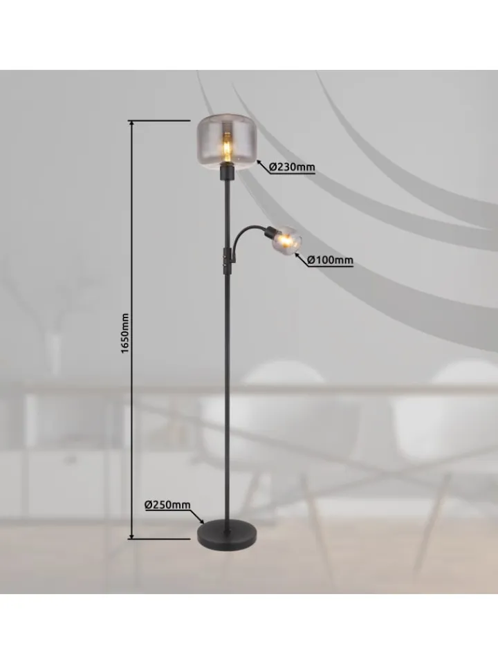 Globo lighting Stehleuchten<Stehleuchte "GIUSEPPE" in black