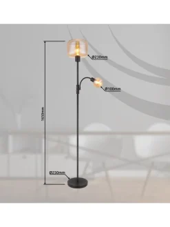 Globo lighting Stehleuchten<Stehleuchte "GIUSEPPE" in black