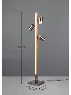 Trio Leuchten Stehleuchten<Stehleuchte MARLEY in Nickel matt