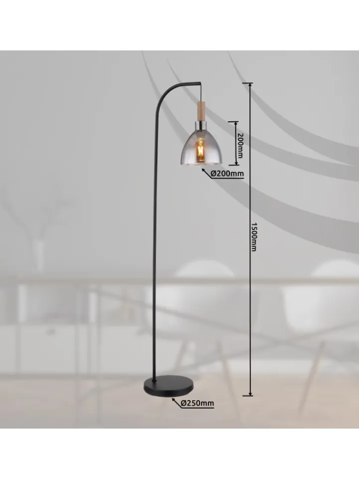 Globo lighting Stehleuchten<Stehleuchte "MATTEA" in black