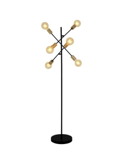 näve Stehleuchten<Stehleuchte "MODO" in schwarz - (L)49 cm x (B)49 cm x (H)150 cm