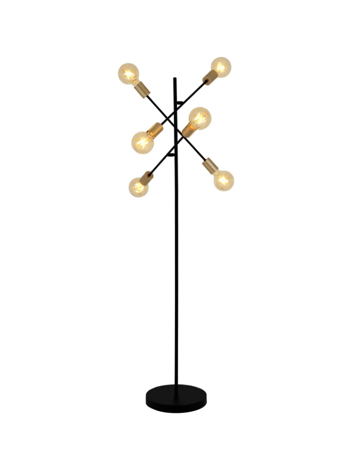 näve Stehleuchten<Stehleuchte "MODO" in schwarz - (L)49 cm x (B)49 cm x (H)150 cm