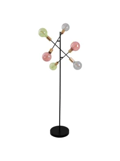 näve Stehleuchten<Stehleuchte "MODO" in schwarz - (L)49 cm x (B)49 cm x (H)150 cm