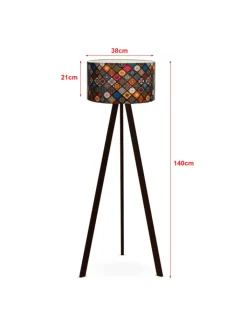lux.pro Stehleuchten<Stehleuchte Newport in Bunt (H)140cm (D)38cm