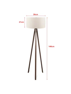 lux.pro Stehleuchten<Stehleuchte Newport in Creme (H)140cm (D)38cm