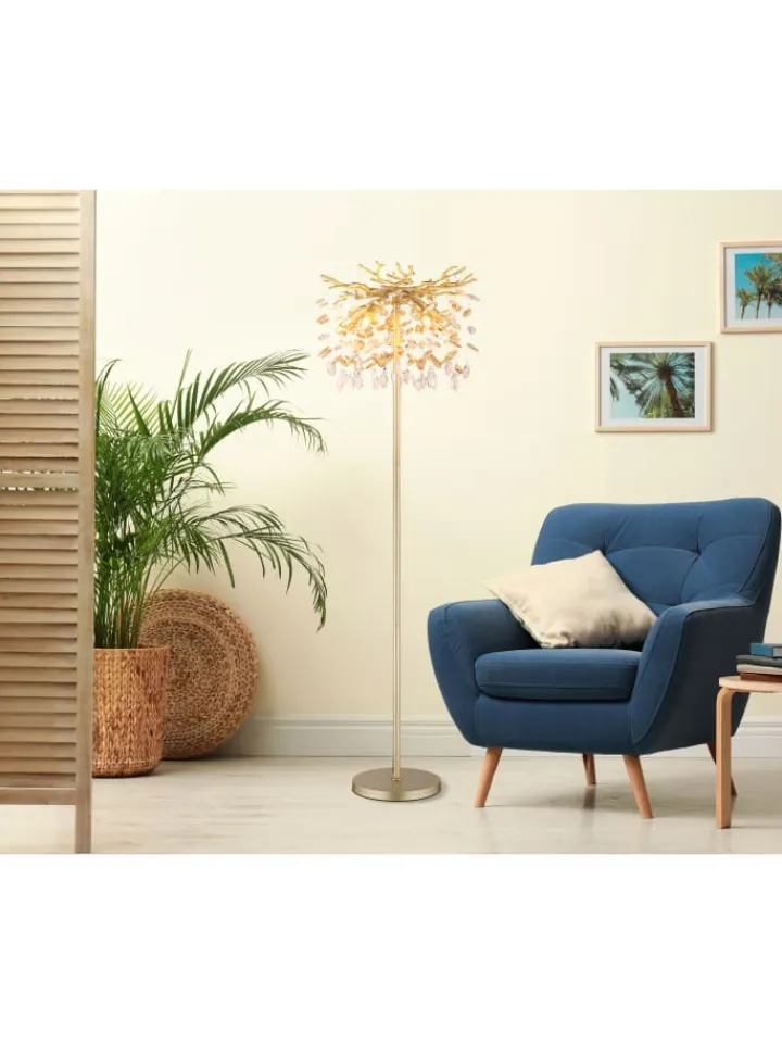 Globo lighting Stehleuchten<Stehleuchte "QUEENA" in gold