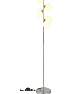 Globo lighting Stehleuchten<Stehleuchte "RIHA" in silver