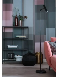 Schöner Wohnen Stehleuchten<Stehleuchte Stina in schwarz - (H) 154 cm x Ø 23 cm