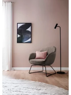 Schöner Wohnen Stehleuchten<Stehleuchte Stina in schwarz - (H) 154 cm x Ø 23 cm