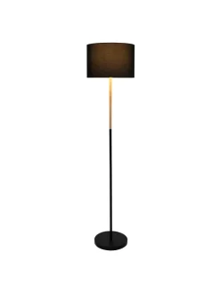 näve Stehleuchten<Stehleuchte "TESSILE" in schwarz - (L)36 cm x (B)36 cm x (H)150 cm