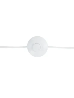 Beliani Stehleuchten<Stehleuchten ALZETTE in Weiß/Silber - (W) 70 x (H) 143 x (L) 70 cm