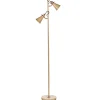 Beliani Stehleuchten<Stehleuchten MOYOLA in Beige/Gold - (W) 25 x (H) 165 x (L) 42 cm