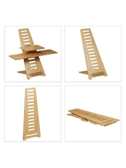 relaxdays Büro- & Schulbedarf<Stehpult Aufsatz in Natur - (B)80 x (H)77,5 x (T)57 cm