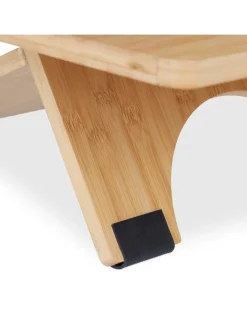 relaxdays Büro- & Schulbedarf<Stehschreibtisch Aufsatz in Natur - (B)60 x (H)61 x (T)61 cm