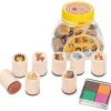 Goki Partyzubehör & -Dekoration<Stempel Waldtiere (8 Stempel) - 3 Jahren