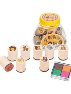 Goki Partyzubehör & -Dekoration<Stempel Waldtiere (8 Stempel) - 3 Jahren
