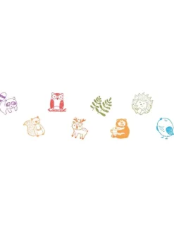 Goki Partyzubehör & -Dekoration<Stempel Waldtiere (8 Stempel) - 3 Jahren