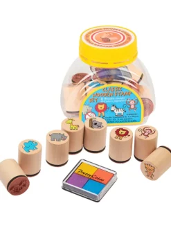 Goki Partyzubehör & -Dekoration<Stempel Wilde Tiere (8 Stempel) - 3 Jahren