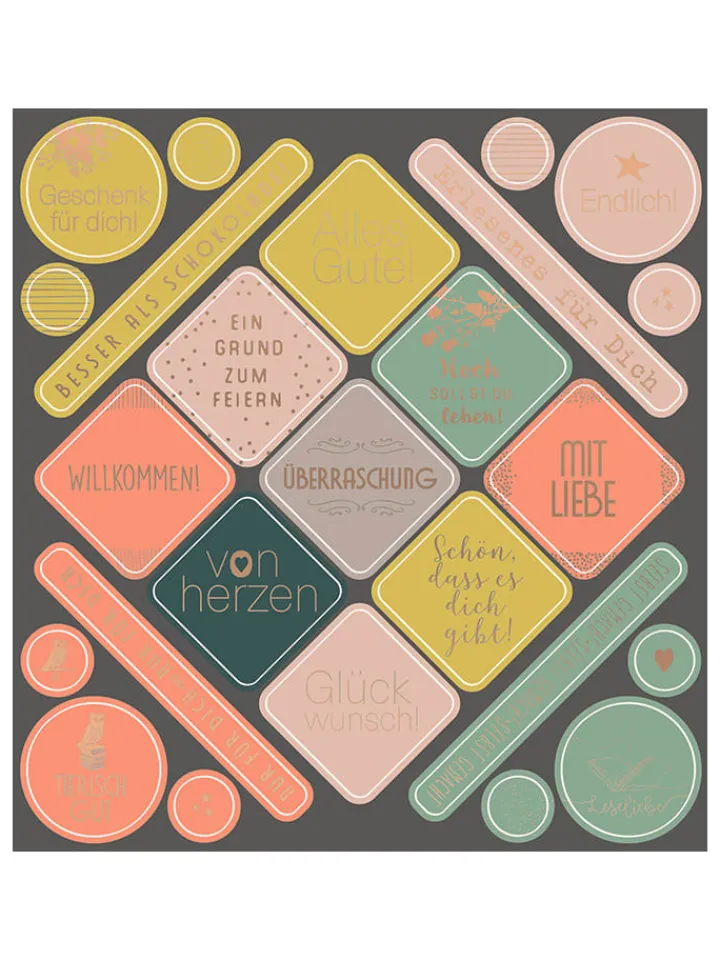 moses. Kreativbedarf & Do-It-Yourself<Stickerbuch "Alltagspoesie" in Bunt - ab 3 Jahren