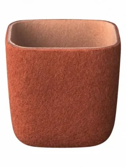 Blomus Aufbewahren & Servieren<Stiftebecher "Herba" in Braunrot - (B)10 x (H)10 x (T)10 cm