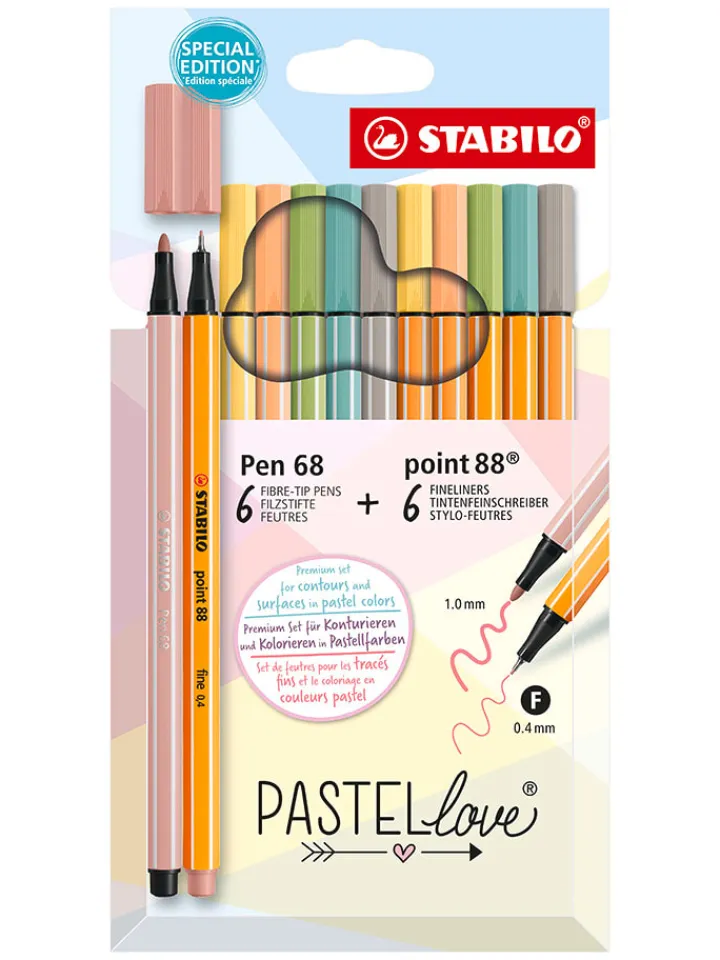 STABILO Büro- & Schulbedarf<Stifte-Set " Pastellove" - 12 Stück