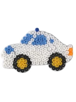 Hama Partyzubehör & -Dekoration<Stiftplatten-Set Fahrzeuge, weiß für Midi-Bügelperlen - ab 5 Jahren