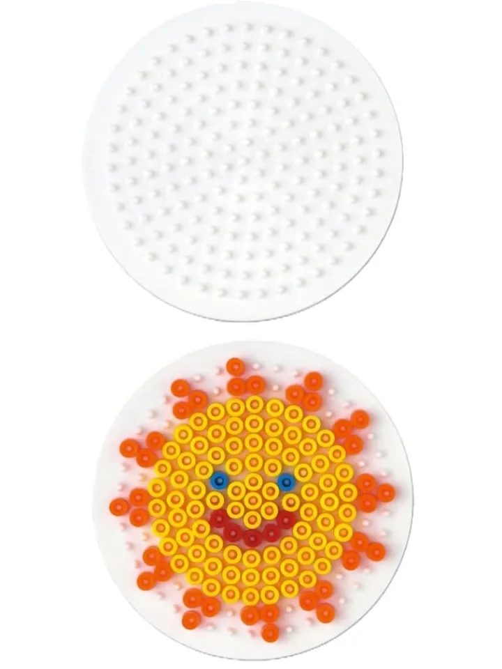 Hama Partyzubehör & -Dekoration<Stiftplatten-Set kleine Basics, weiß für Midi-Bügelperlen - ab 5 Jahren