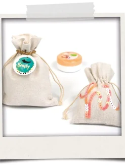 folia PAPER Kreativbedarf & Do-It-Yourself<Stoffbeutel in Natur - 6 Stück