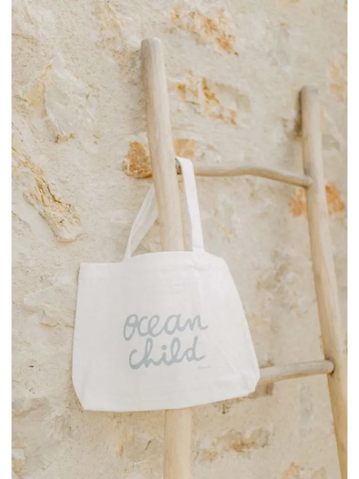 leevje Einkaufstaschen & -Trolleys<Stoffbeutel ocean child' klein in white